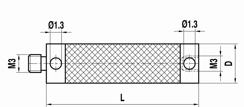 M3 удлинитель щупа из углепластика, L 40 мм, для систем ZEISS A-5555-3893